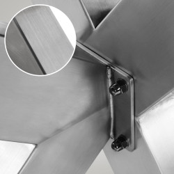 Pieds de table Biloxi S acier inoxydable