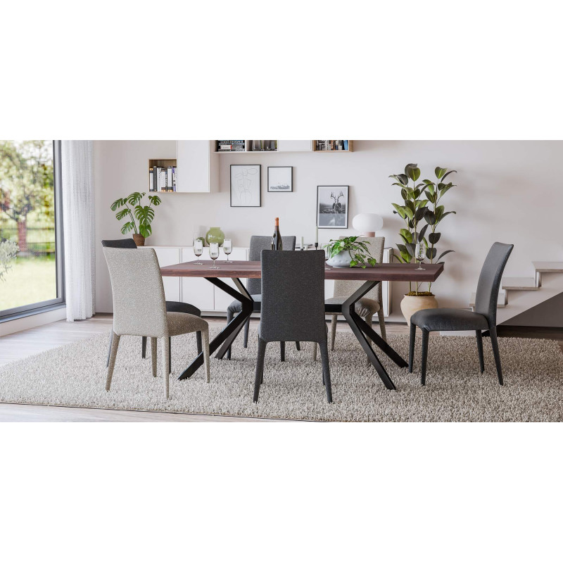 Pieds de table Cascada S noir
