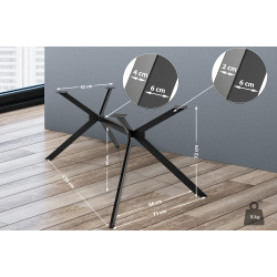 Pieds de table Cascada S noir