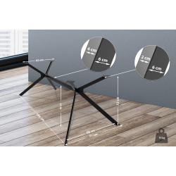 Pieds de table Cascada L noir