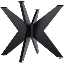 Pieds de table Delmont 95x95 cm noir