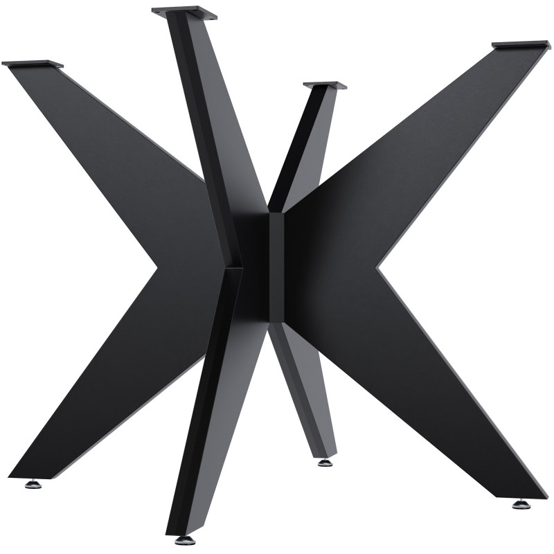 Pieds de table Delmont 95x95 cm noir