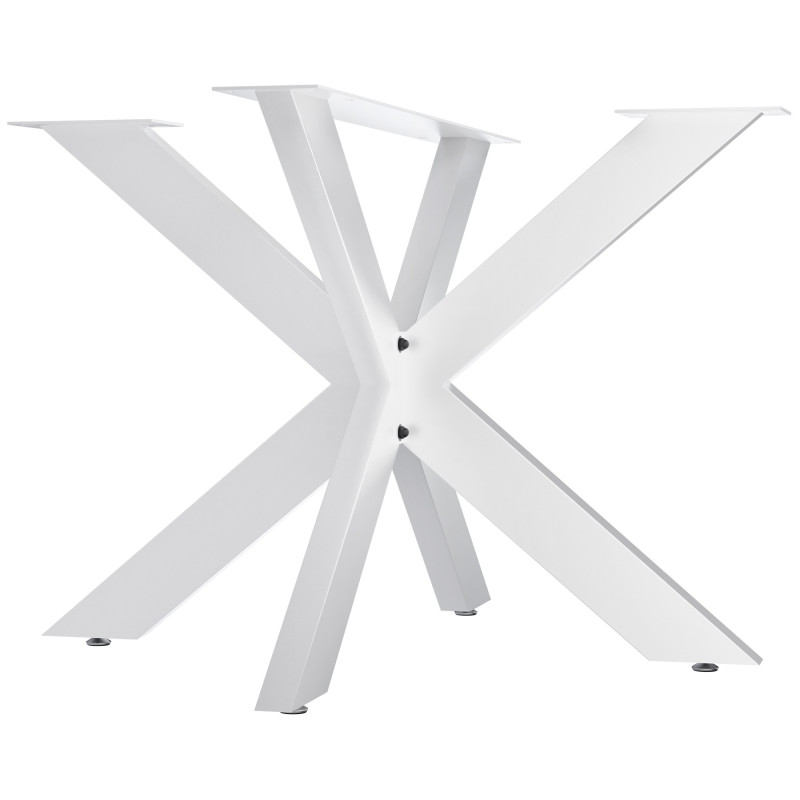 Pieds de table Biloxi 100x100 cm blanc