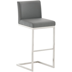 Tabouret de bar Paros gris