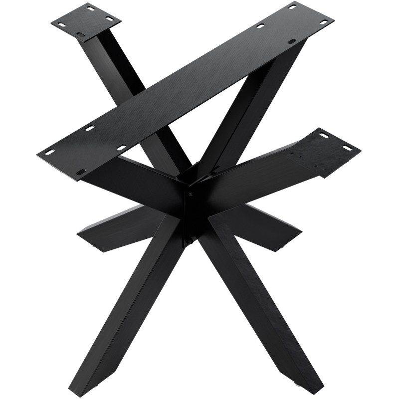 Pieds de table Hardwick 85x85x71 cm noir industriel
