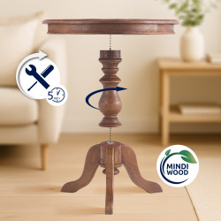 Table d'appoint Wiva 70 brun