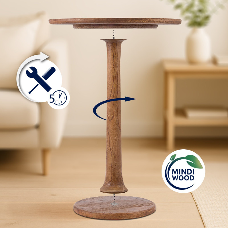 Table d'appoint Farragut brun