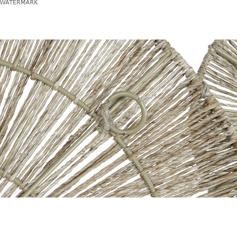 Décoration murale DKD Home Decor Marron Naturel Tropical 115 x 1 x 45 cm