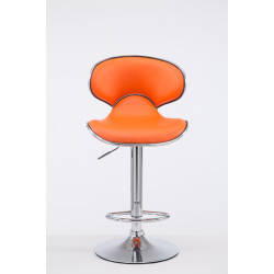Tabouret de bar Las Vegas V2 chrome orange