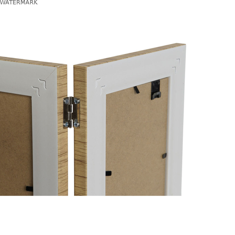 Cadre photo Home ESPRIT Marron Beige Naturel Ivoire Verre polystyrène Scandinave 31 X 2 X 21 cm (4 Unités)