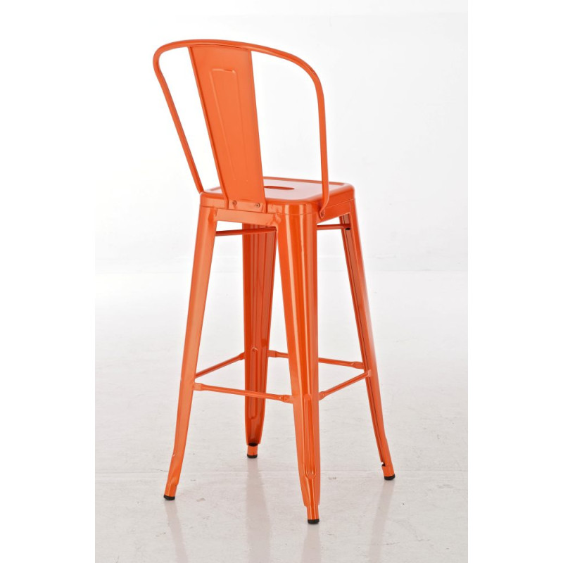 Taburete Industrial Aiden Naranja