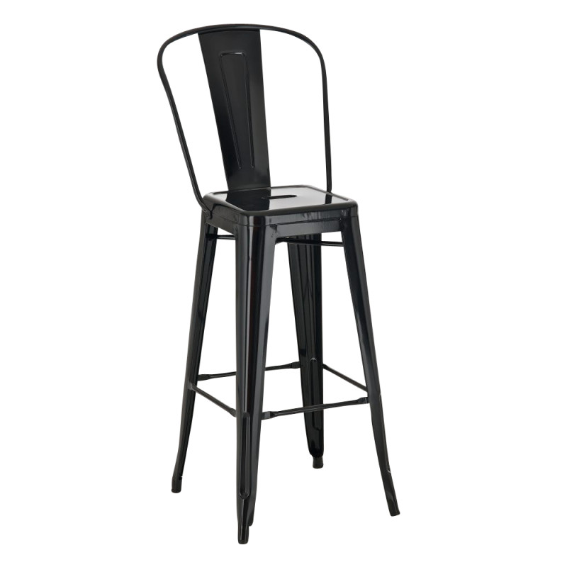 Tabouret de bar Aiden noir