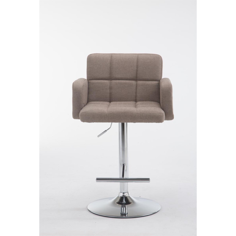Tabouret de bar Los Angeles tissu C taupe