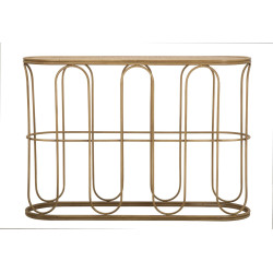 Console Samui – Métal et rotin naturel 110x32x77 cm