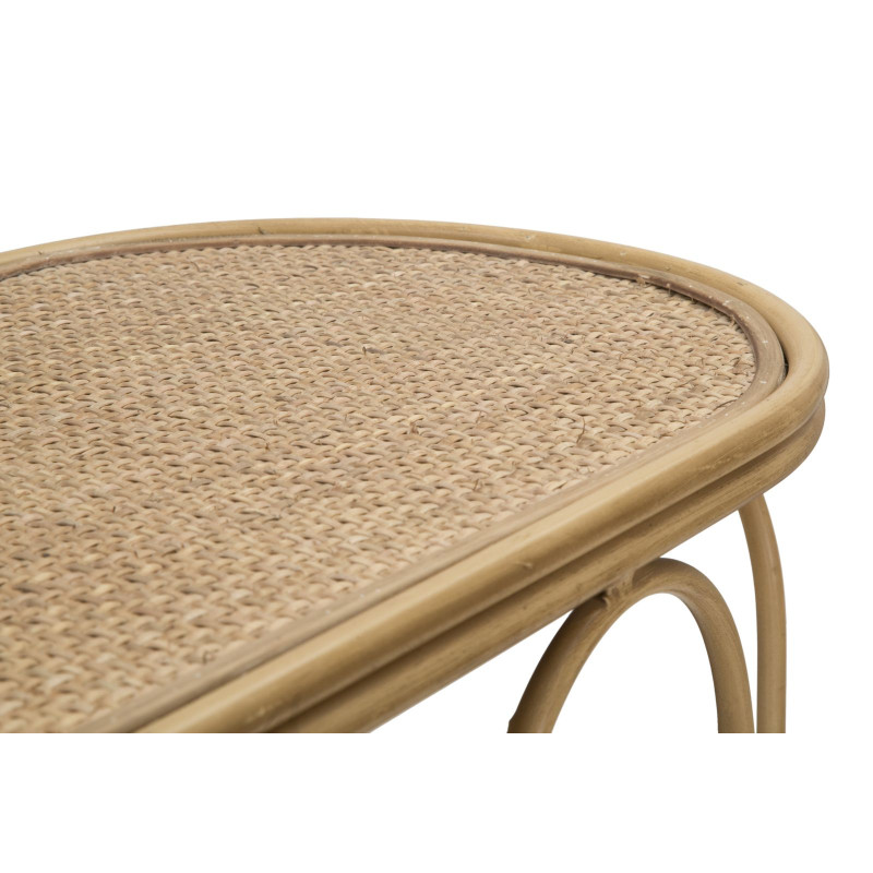 Console Samui – Métal et rotin naturel 110x32x77 cm