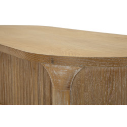 Console Göteborg – Bois de sapin, MDF et métal brun 110x40x80 cm