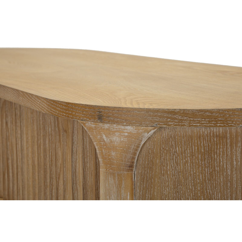 Console Göteborg – Bois de sapin, MDF et métal brun 110x40x80 cm