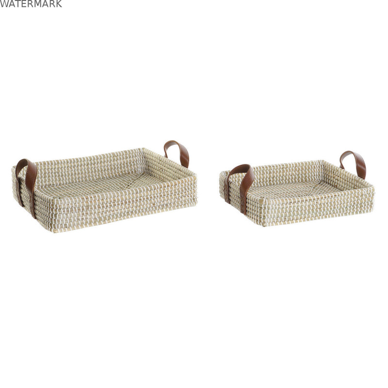 Jeux de plateaux DKD Home Decor Naturel Marron Clair Urbaine 41 x 32 x 9 cm (2 Unités) Jeux de plateaux DKD Home Decor Naturel Marron Clair Urbaine 41 x 32 x 9 cm (2 Unités)