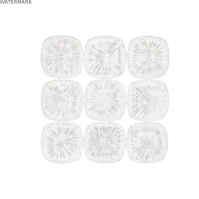 Décoration murale Home ESPRIT Blanc Moderne Finition vieillie 89 x 2,5 x 89 cm Décoration murale Home ESPRIT Blanc Moderne Finition vieillie 89 x 2,5 x 89 cm