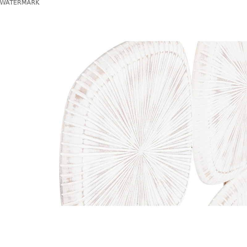 Décoration murale Home ESPRIT Blanc Moderne Finition vieillie 89 x 2,5 x 89 cm