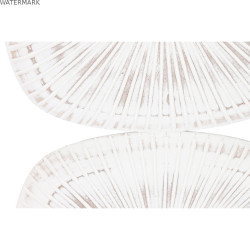 Décoration murale Home ESPRIT Blanc Moderne Finition vieillie 89 x 2,5 x 89 cm