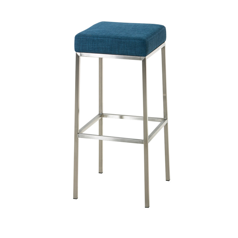 Tabouret de bar Montréal E80 tissu bleu