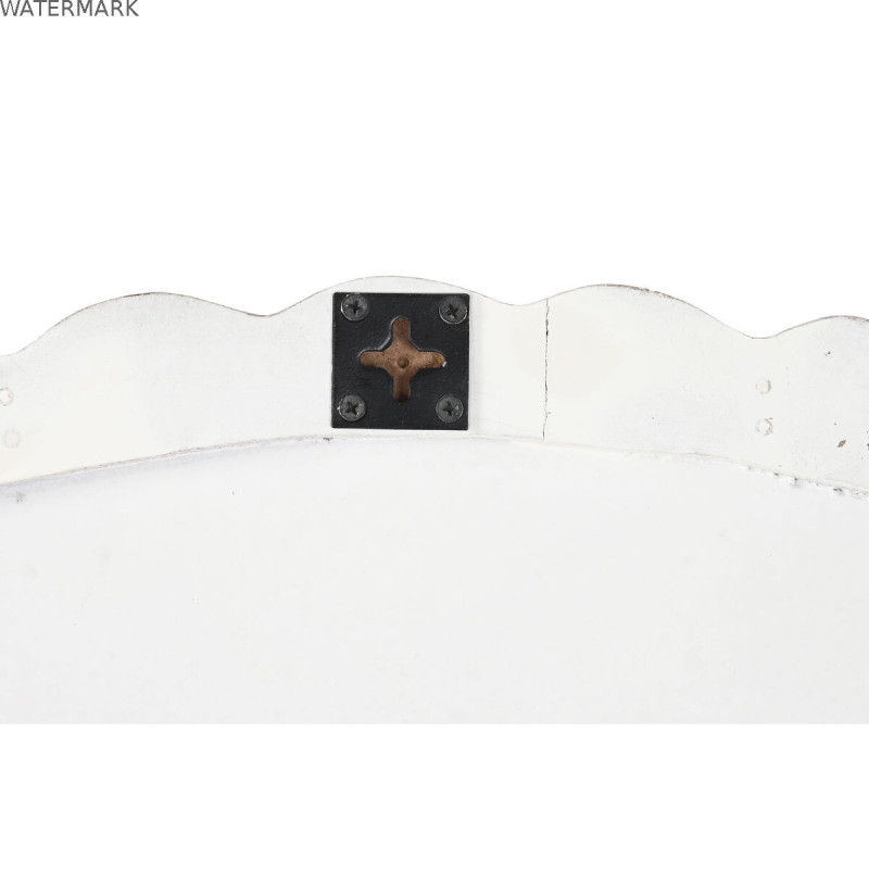 Décoration murale DKD Home Decor Finition vieillie Naturel 120 x 3 x 120 cm Blanc Indien