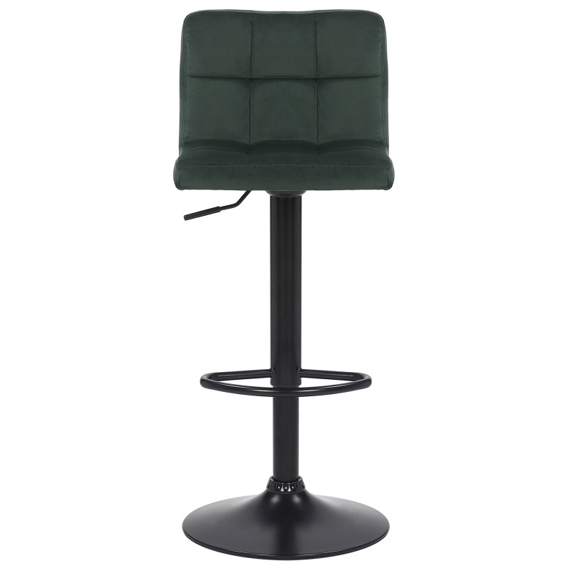 Tabouret de bar en velours Feni vert