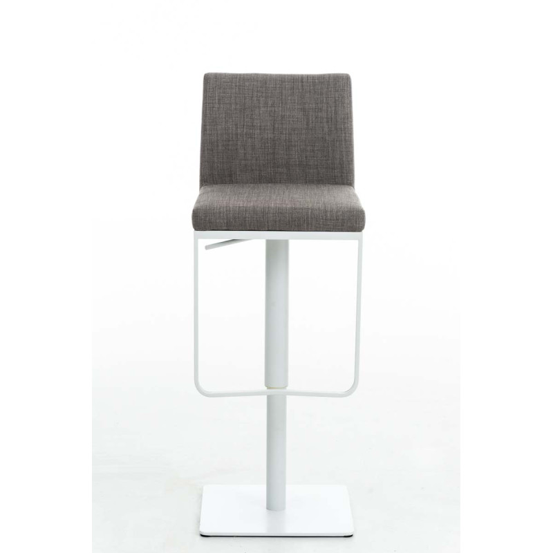 Tabouret de bar Panama W en tissu gris