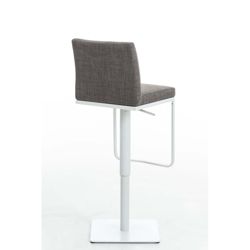 Tabouret de bar Panama W en tissu gris