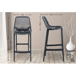 Tabouret de bar Air gris foncé
