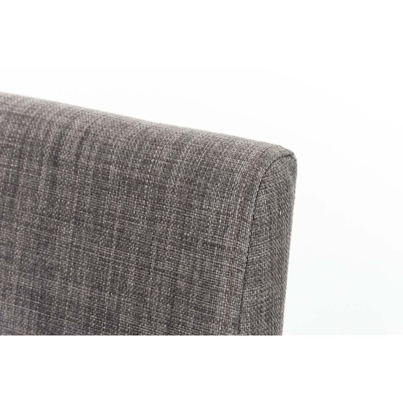 Tabouret de bar Panama W en tissu gris