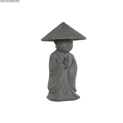 Figurine Décorative Home ESPRIT Gris Moine Oriental 30 x 30 x 51 cm