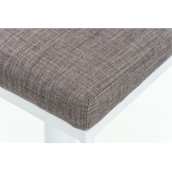 Tabouret de bar Panama W en tissu gris