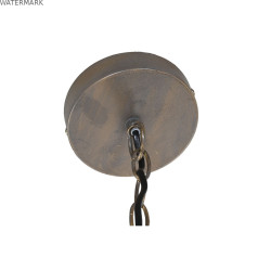 Suspension Home ESPRIT Marron Naturel Bois Métal 50 W 53 x 53 x 123 cm