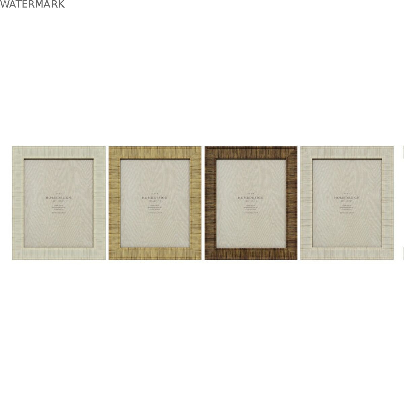 Cadre photo Home ESPRIT Beige Naturel Verre polystyrène Scandinave 25,5 X 2 X 30,5 cm (4 Unités)