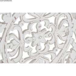 Décoration murale Home ESPRIT Blanc Naturel Mandala Arabe 45 x 3,3 x 95 cm (2 Unités)