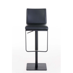 Tabouret de bar Panama B en cuir artificiel noir
