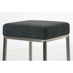 Tabouret de bar en tissu Montreal E85 gris foncé