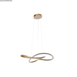 Suspension Home ESPRIT Blanc Doré Silicone Aluminium 55 W 80 x 80 x 20 cm