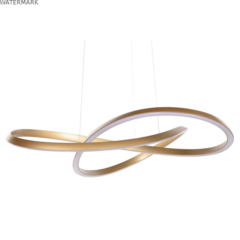 Suspension Home ESPRIT Blanc Doré Silicone Aluminium 55 W 80 x 80 x 20 cm