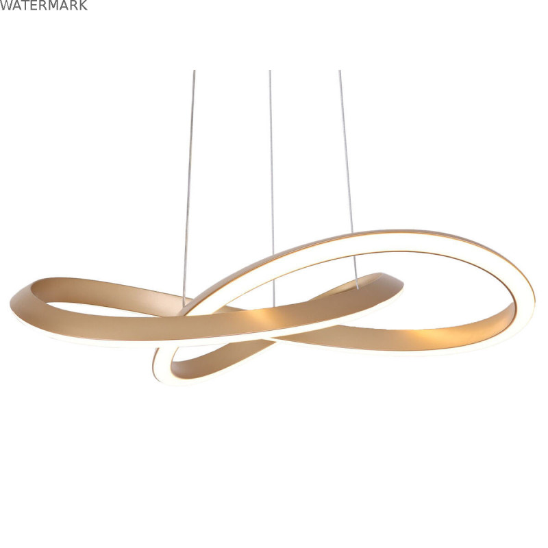 Suspension Home ESPRIT Blanc Doré Silicone Aluminium 55 W 80 x 80 x 20 cm