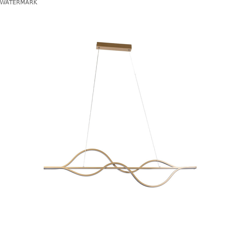 Suspension Home ESPRIT Blanc Doré Silicone Aluminium 55 W 120 x 10 x 30 cm