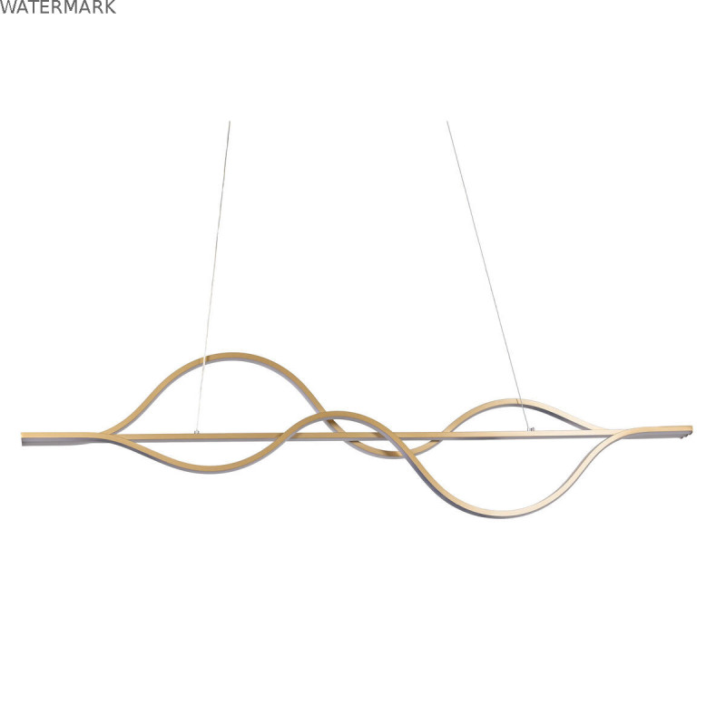 Suspension Home ESPRIT Blanc Doré Silicone Aluminium 55 W 120 x 10 x 30 cm