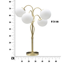 Lampe de table Glamy 4 lumières – Originale Ø53x74 cm | Éclairage déco