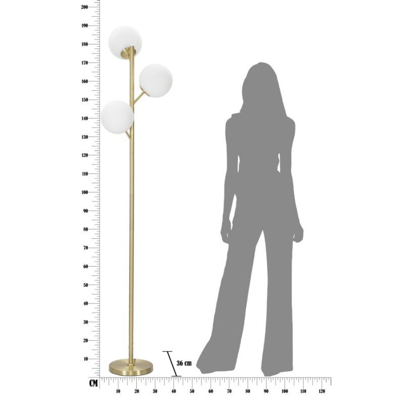 LAMPADAIRE GLAMY 3 LUCI CM Ø 36x190