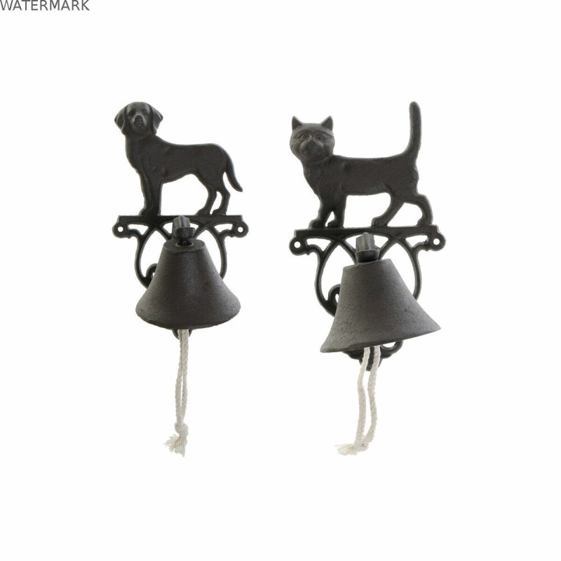 Hotte décorative DKD Home Decor Marron Brun foncé Corde Fer Chat Chien 14 x 15 x 24 cm (2 Unités) Hotte décorative DKD Home Decor Marron Brun foncé Corde Fer Chat Chien 14 x 15 x 24 cm (2 Unités)