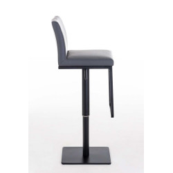 Tabouret de bar Panama B en cuir artificiel gris