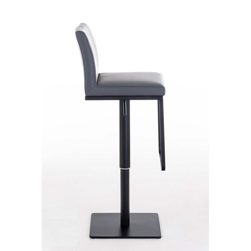 Tabouret de bar Panama B en cuir artificiel gris