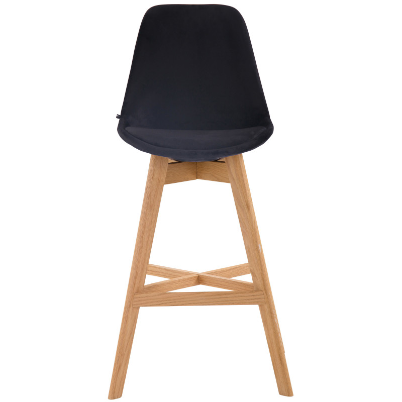 Tabouret de bar Cannes velours nature